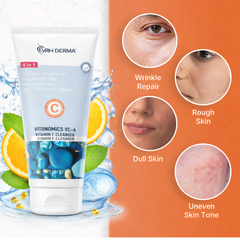 Vitamin C Skin Cleanser | Gentle Brightening & Hydrating Face Wash with Antioxidants | Removes Impurities, Reduces Dullness & Revitalizes Skin | Suitable for All Skin Types | 75ml