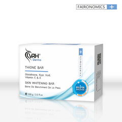 Thione Skin Whitening Bar | With Glutathione, Kojic Acid, Vitamin C & Vitamin E | Brightens, Evens Skin Tone & Reduces Dark Spots | Hydrating & Antioxidant-Rich Formula | For Face & Body