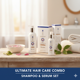Haironomics® Ultimate Hair Care Combo: Dandruff Control Shampoo & Hair Serum Set