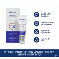 VRH Tinted Sunscreen SPF 50 PA++++ | Reduces Melasma, Dark Spots & Post-Acne Marks