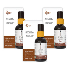 Hair Growth Serum | Herbocell, Dead Sea Minerals, Nano Colloidal | Reduces Hair Fall, Promotes Growth & Boosts Thickness | 3-Month Pack | For Men & Women 60 ML