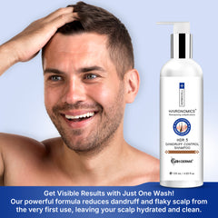 VRH Dandruff Control Shampoo | With Cutipure CLR, VEG Chitosan & Oleander Cochleara for Flake-Free Scalp & Healthy Hair | Soothes Itching & Reduces Dandruff | 120ml