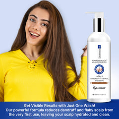 VRH Dandruff Control Shampoo | With Cutipure CLR, VEG Chitosan & Oleander Cochleara for Flake-Free Scalp & Healthy Hair | Soothes Itching & Reduces Dandruff | 120ml