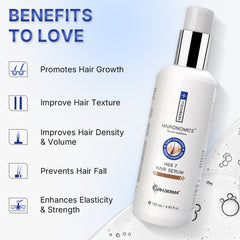 Hair Growth Serum | Hydrolyzed Biotin & Keratin + Herbocell + 73 Herbs (Bhringraj, Amla, Ritha, Harad & More) Makes Hair Stronger From The Roots & Promotes Hair Growth | For Men & Women (120 ml)
