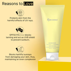 Advanced Sunscreen Silicone Gel SPF 50 PA+++ | Broad-Spectrum UV Protection | Lightweight, Non-Greasy & Water-Resistant | Suitable for All Skin Types | 50ml