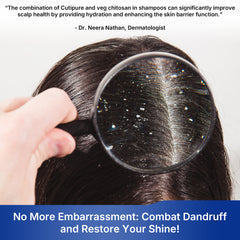 VRH Dandruff Control Shampoo | With Cutipure CLR, VEG Chitosan & Oleander Cochleara for Flake-Free Scalp & Healthy Hair | Soothes Itching & Reduces Dandruff | 120ml