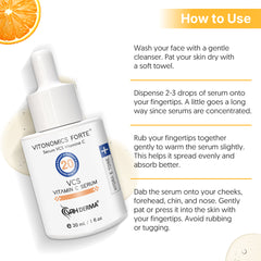 Vitamin C 20% Serum 30ml | With L-Ascorbic Acid, Hyaluronic Acid, Niacinamide & Kojic Acid | Brightens, Hydrates & Reduces Dark Spots | Anti-Aging & Skin Tone Correcting Formula for Radiant Skin
