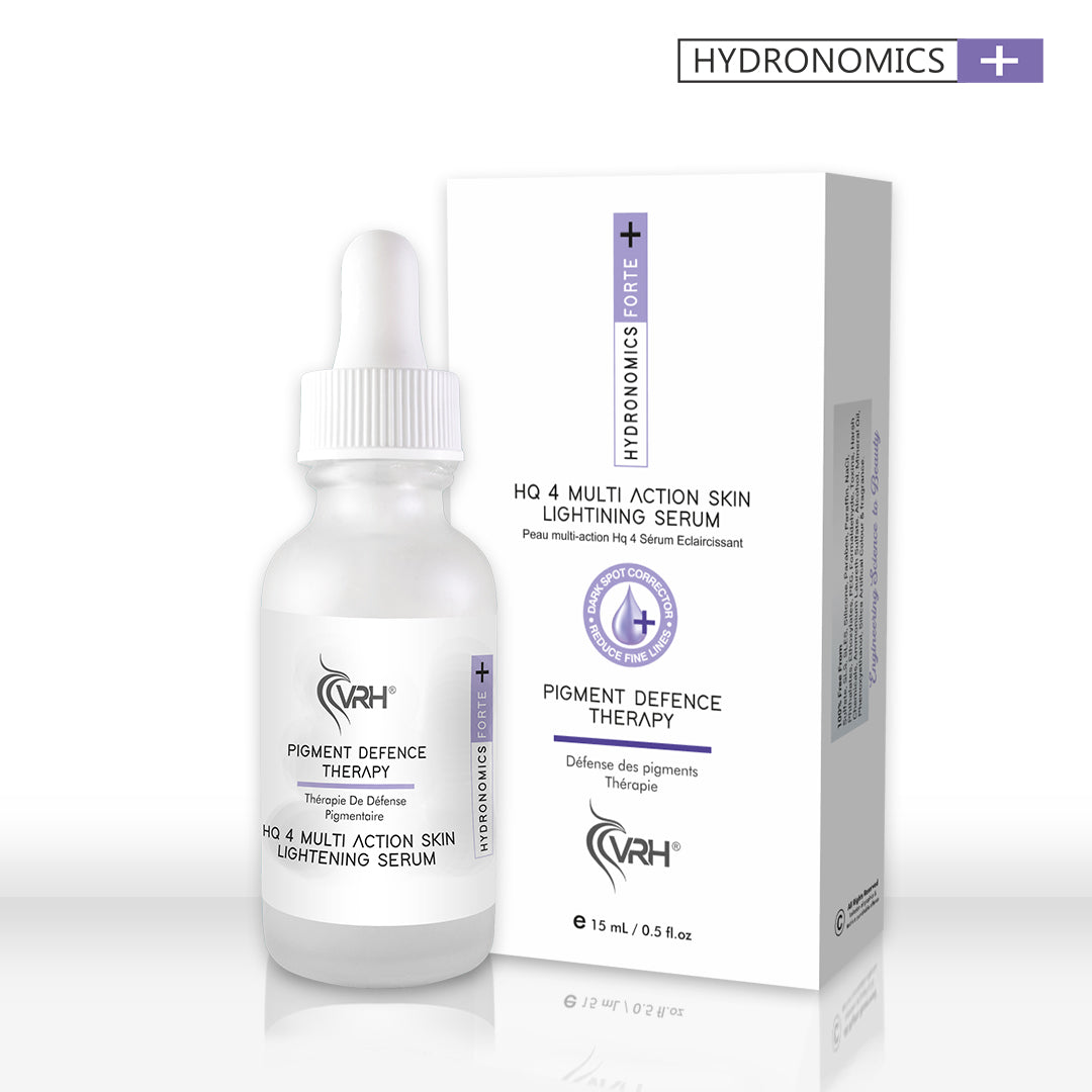 Hydronomics Forte HQ4% Serum 15ml | High-Potency HQ 4%, Vitamin C, Kojic Acid, Salicylic Acid, Alpha Arbutin & Hyaluronic Acid | Targeted Dark Spot Corrector & Skin Brightening Serum | For All Skin Types