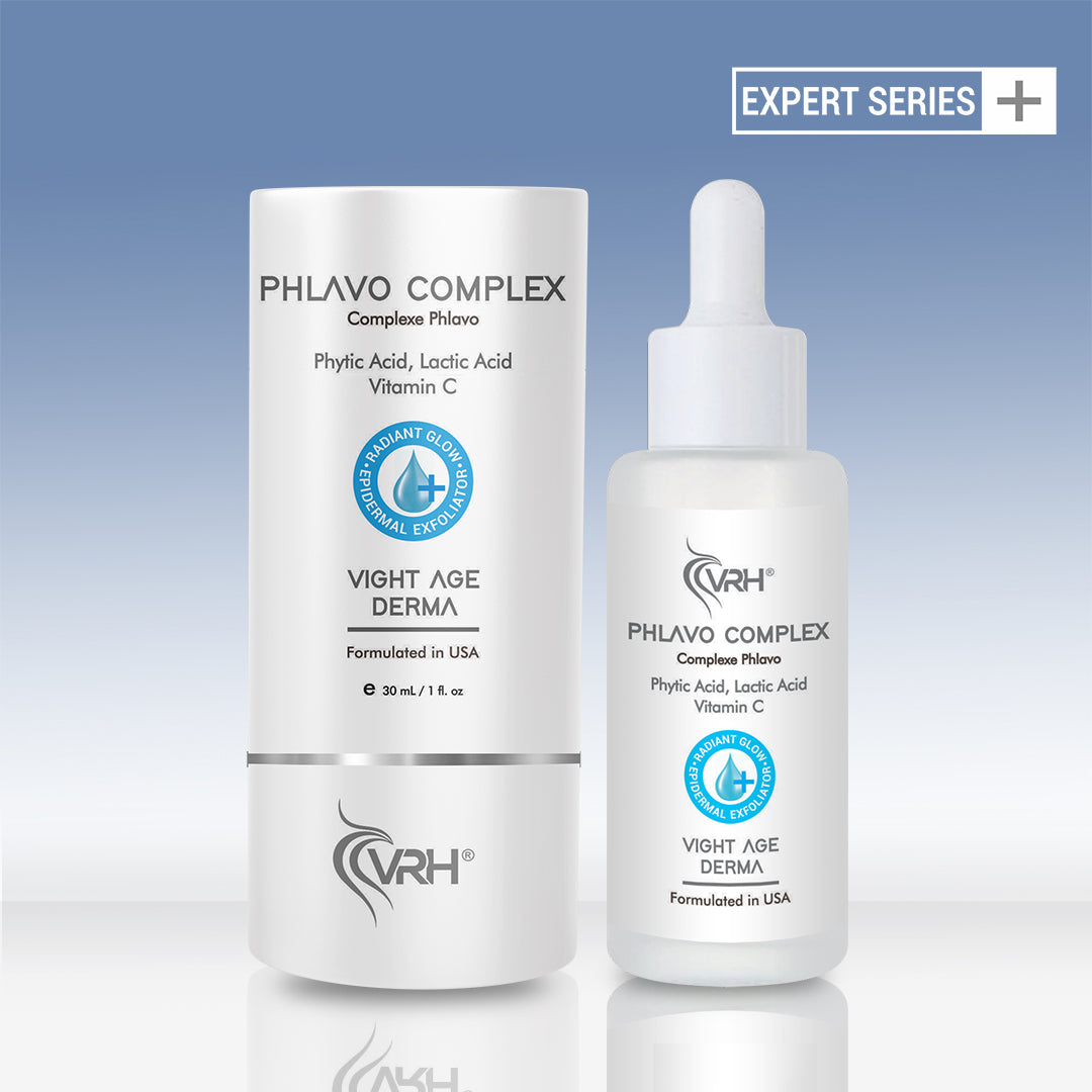 Phlavo Party Peel Complex 30ml | With Lactic Acid, Vitamin C, Phytic Acid & Pyruvic Acid | Exfoliates, Brightens & Smooths Skin Texture | Radiance-Boosting Peel for All Skin Types