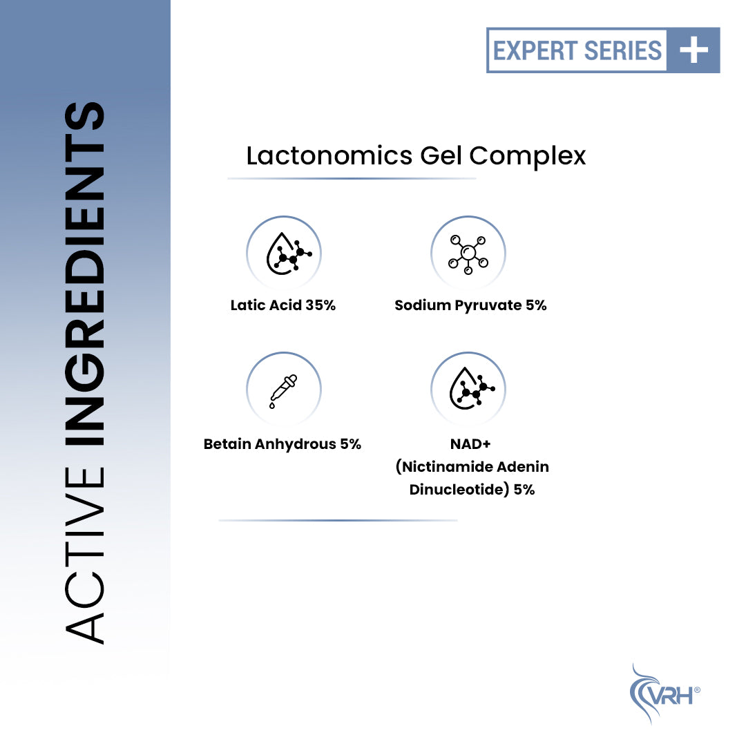 Lactonomics Complex Gel (Leave-On) 30ml | With Lactic Acid, Sodium Pyruvate, Betaine Anhydrous & NAD+ | Exfoliates, Hydrates & Revitalizes Skin | Smooths Texture & Boosts Radiance for All Skin Types