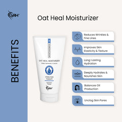 Oat Heal Moisturizer 100ml | With Oatmeal, Xylityl Glucoside & Castorlyl Maleate | Soothes, Hydrates & Strengthens Skin Barrier | For Sensitive & Dry Skin | Lightweight, Non-Greasy Formula