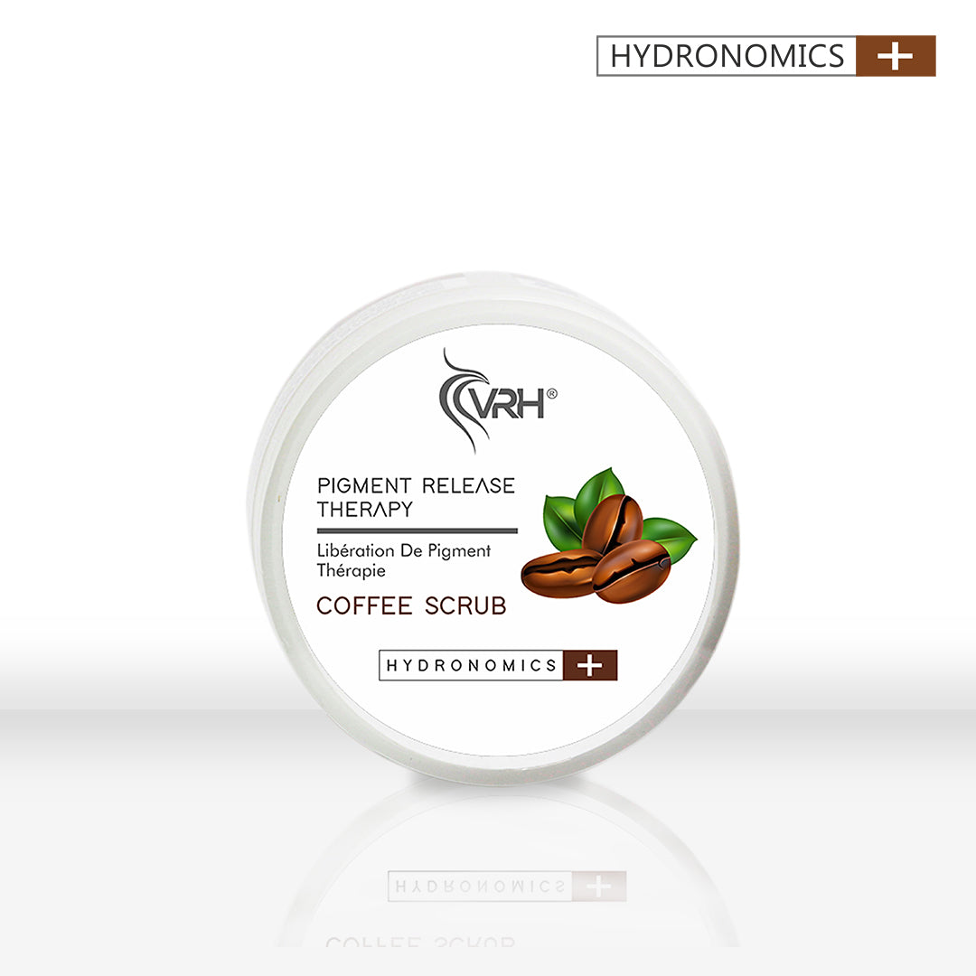 VRH Coffee Face & Body Scrub | With 70% Organic Arabica Coffee Extracts & Brown Rice Extracts | Deep Cleansing, Powerful De Tan & Intense Exfoliation | Clears Pigmentation & Remove Dead Skin Cells For Complete Rejuvenation & Nourishment (200gm) | VRH