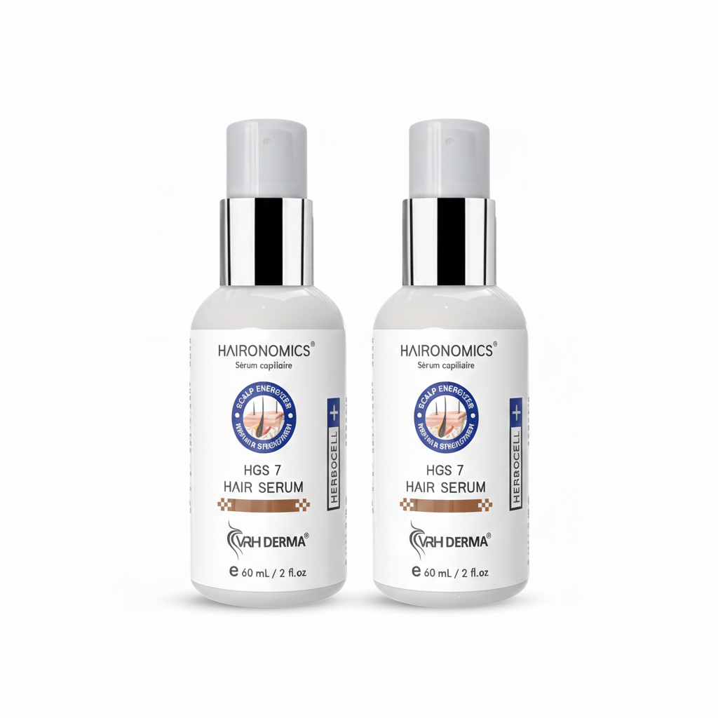 Hair Growth Serum | 2-Month Pack with Herbocell, Dead Sea Minerals, Nano Colloidal Technology | Reduces Hair Fall & Boosts Growth | For Men & Women 60 ML