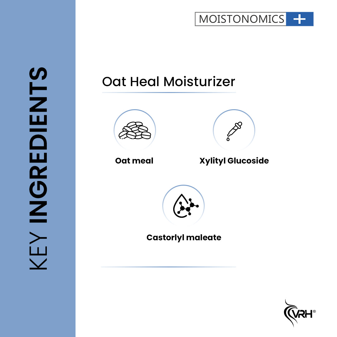 Oat Heal Moisturizer 100ml | With Oatmeal, Xylityl Glucoside & Castorlyl Maleate | Soothes, Hydrates & Strengthens Skin Barrier | For Sensitive & Dry Skin | Lightweight, Non-Greasy Formula