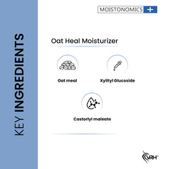 Oat Heal Moisturizer 100ml | With Oatmeal, Xylityl Glucoside & Castorlyl Maleate | Soothes, Hydrates & Strengthens Skin Barrier | For Sensitive & Dry Skin | Lightweight, Non-Greasy Formula