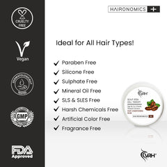 VRH Hair Conditioning Mask | Nourishes & Stimulates Hair Follicles | Encourages Pore Opening & Faster Hair Growth | Features Herbocell, Coffee Extract & Hydrolyzed Biotin | Infused with Brazilian Nut | Unisex | (200ml)