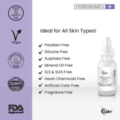 Hydronomics Forte HQ4% Serum 15ml | High-Potency HQ 4%, Vitamin C, Kojic Acid, Salicylic Acid, Alpha Arbutin & Hyaluronic Acid | Targeted Dark Spot Corrector & Skin Brightening Serum | For All Skin Types