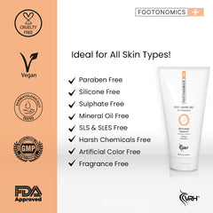 Foot Guard Gel with Urea, L-Arginine, Lactic Acid & Calendula Extract | Intensive Moisturizing & Soothing Foot Care | Softens Rough, Cracked Heels & Dry Skin | 75ml