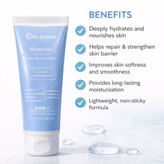 RH-DERMA MisteVell Moisturiser MWM-7 | Hydration Therapy Moisturizing Cream with Ceramides & Hyaluronic Acid | Deep Skin Nourishment | 100 ml