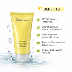 Ultra Light Sunscreen Aqua Gel SPF 50  | Broad Spectrum UV Protection & Hydrating Formula | Non-Greasy, Fast Absorbing & Water-Based | For All Skin Types | 50ml