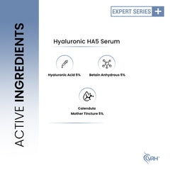 VRH Hyaluronic Serum HA5 30ml | With Hyaluronic Acid, Betaine Anhydrous & Calendula Mother Tincture | Deep Hydration & Soothing Formula | Plumps, Calms, & Revitalizes Skin | For All Skin Types