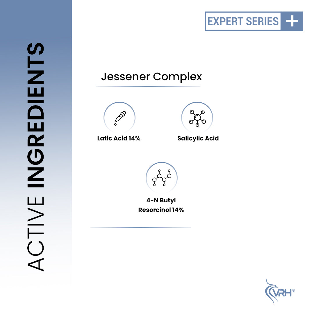 VRH H₂O Advance Jessener Complex 30ml | With Lactic Acid, Salicylic Acid & 4-N-Butyl Resorcinol | Exfoliating & Brightening Peel for Even Skin Tone | Reduces Dark Spots, Fine Lines & Blemishes | Professional Strength