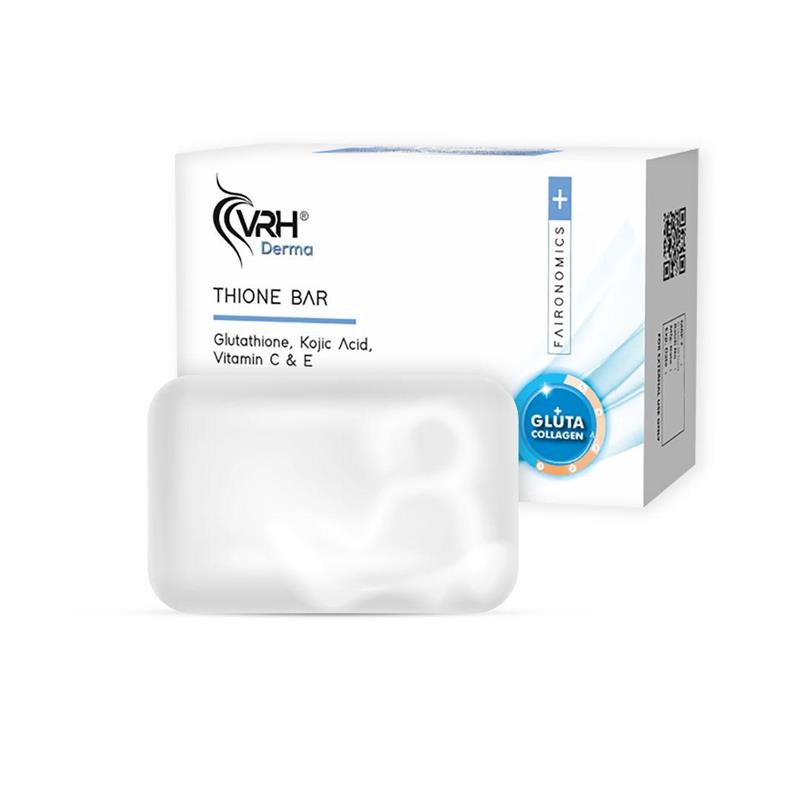 Thione Skin Whitening Bar | With Glutathione, Kojic Acid, Vitamin C & Vitamin E | Brightens, Evens Skin Tone & Reduces Dark Spots | Hydrating & Antioxidant-Rich Formula | For Face & Body
