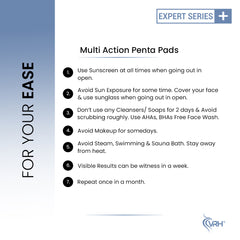 Multi Action Penta Peel Pads | 30 Exfoliating Pads with Glycolic, Lactic, Mandelic & Phytic Acids | Resurfaces, Brightens & Smooths Skin | Reduces Pores & Uneven Texture | For All Skin Types