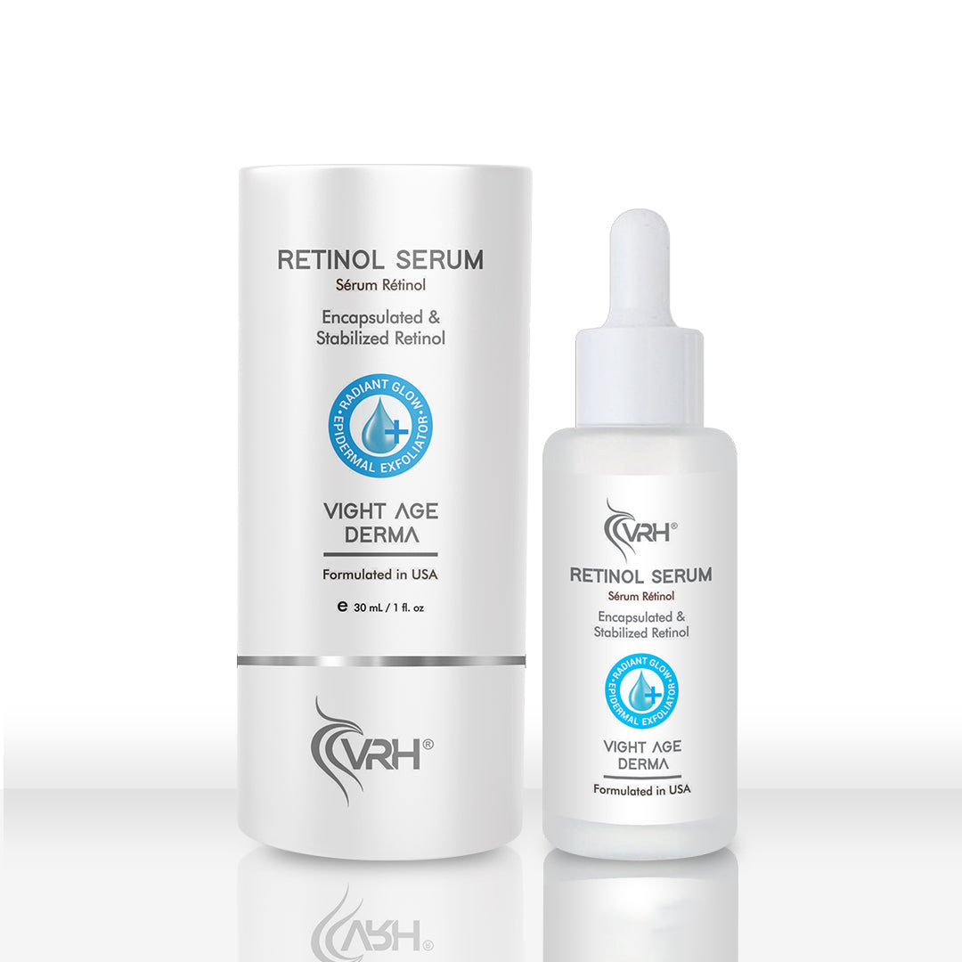 Retinol Serum 30ml | With Hyaluronic Acid, Ferulic Acid, Alpha Arbutin & Vitamin E | Anti-Aging, Brightening & Hydrating Formula | Reduces Fine Lines & Dark Spots | For All Skin Types