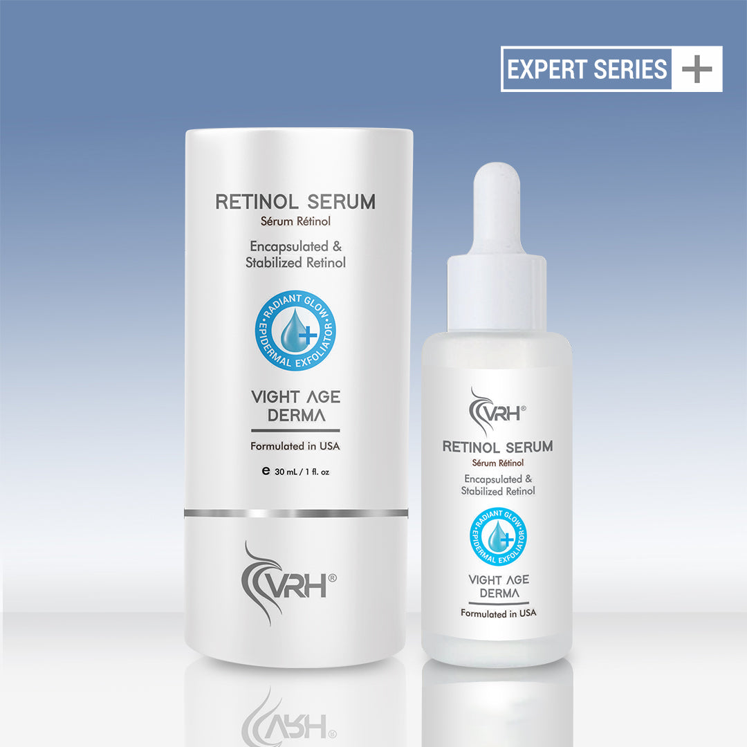 Retinol Serum 30ml | With Hyaluronic Acid, Ferulic Acid, Alpha Arbutin & Vitamin E | Anti-Aging, Brightening & Hydrating Formula | Reduces Fine Lines & Dark Spots | For All Skin Types