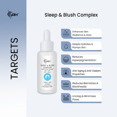 Sleep & Blush Complex 30ml | With AHA, BHA, PHA & Retinol | Overnight Exfoliating & Brightening Treatment | Smooths Texture, Refines Pores & Boosts Radiance | For All Skin Types