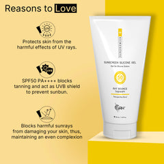 Advanced Sunscreen Silicone Gel SPF 50 PA+++ | Broad-Spectrum UV Protection | Lightweight, Non-Greasy & Water-Resistant | Suitable for All Skin Types | 50ml