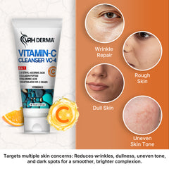 Vitamin C Skin Cleanser | Gentle Brightening & Hydrating Face Wash with Antioxidants | Removes Impurities, Reduces Dullness & Revitalizes Skin | Suitable for All Skin Types | 75ml