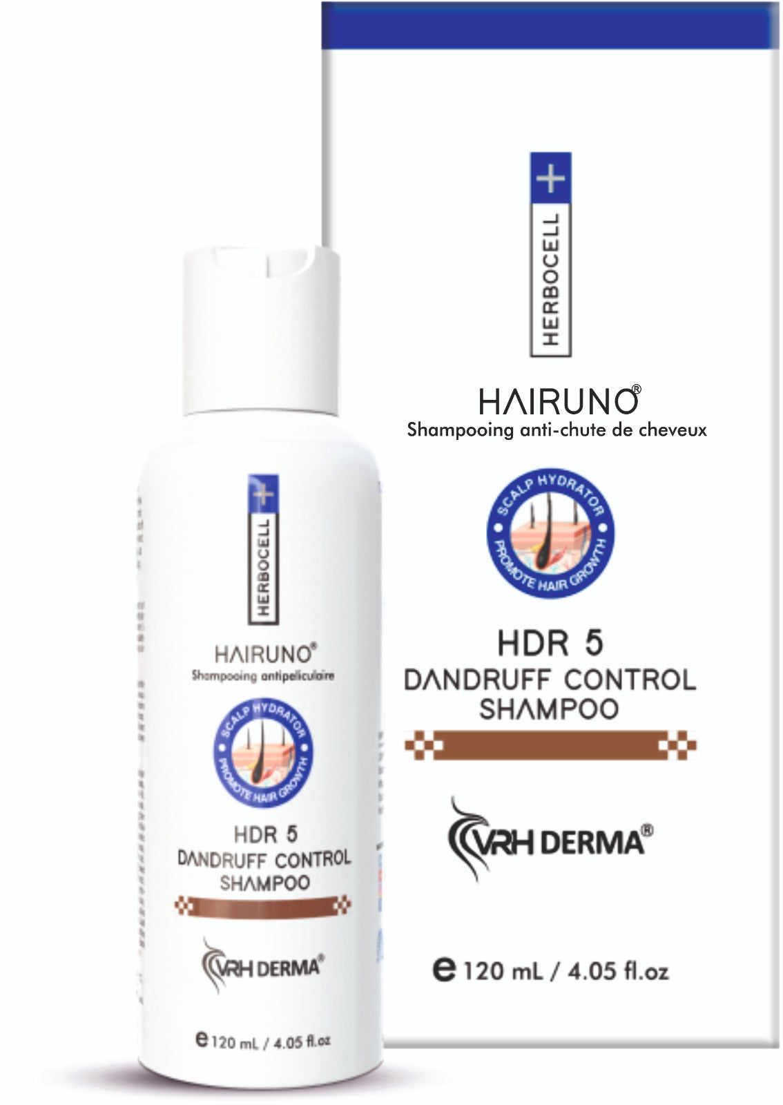 Bangladesh Exclusive Edition | VRH Dandruff Control Shampoo 120ml | With Herbocell, Cutipure CLR & Veg Chitosan | Soothes Scalp & Reduces Flakiness | For Men & Women
