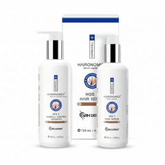 VRH Derma Hairnomics Hair Growth Combo - HCS 5 Shampoo (120ml) & HGS 7 Hair Serum (120ml) for Hair Fall Control & Scalp Health