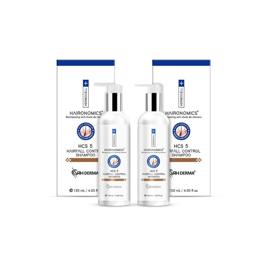 Hairfall Control Shampoo | With Redensyl, Nano Colloidal Copper & Aminexil | Reduces Hair Fall & Strengthens Hair | Gentle Sulfate-Free Formula | For Men & Women | 2-Month Pack